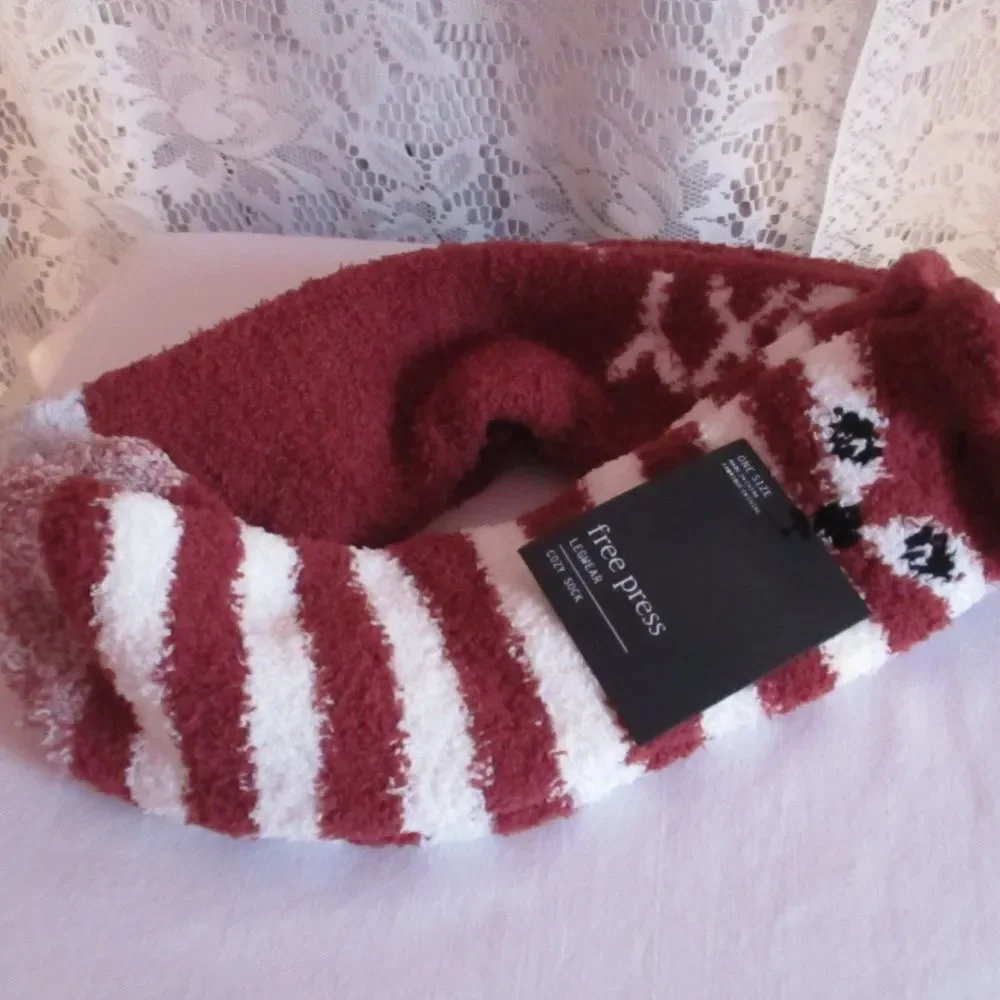 Free Press Fuzzy Socks Micro Crew Pack of 2